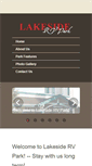 Mobile Screenshot of lakesidervpark.net